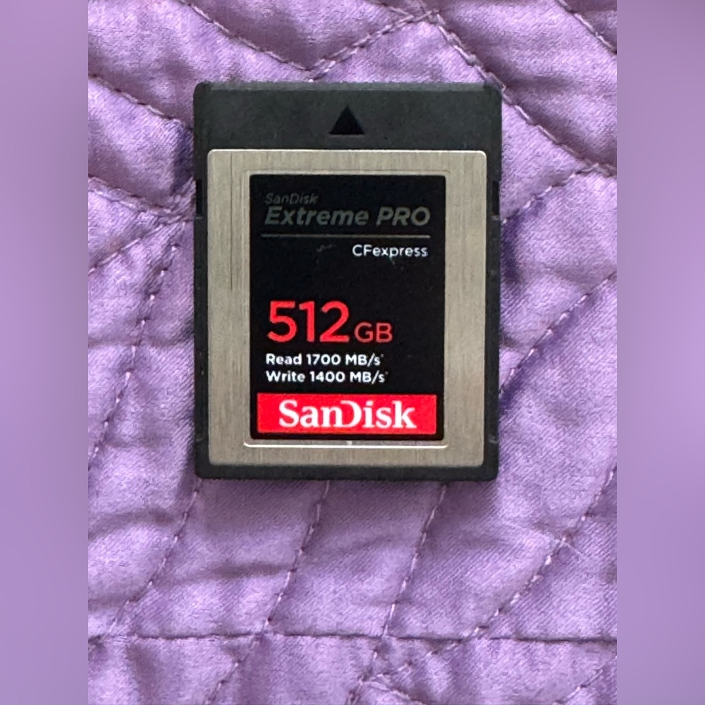 Barely used SanDisk Extreme PRO CFexpress